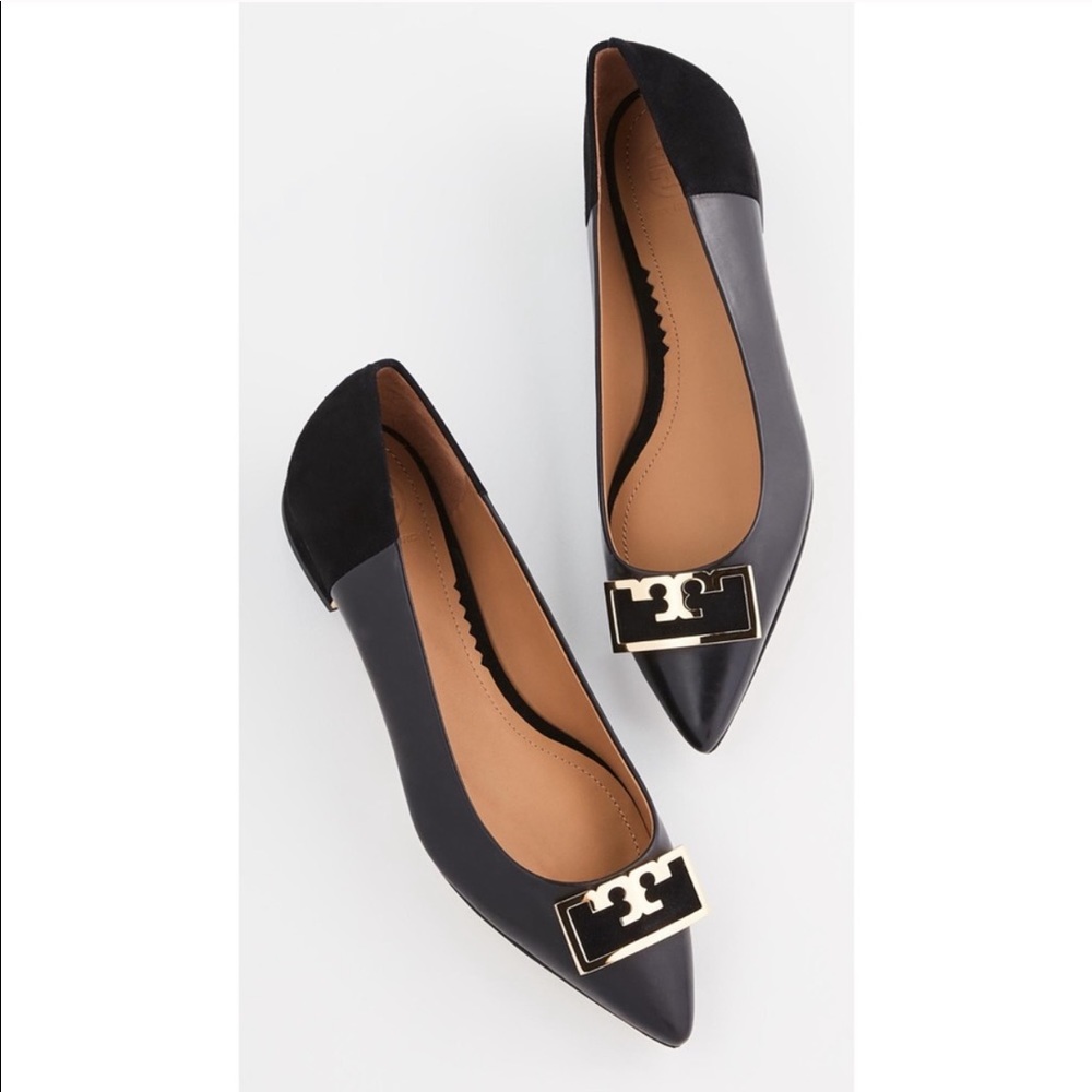 NEW Tory Burch Gigi Leather Pointed Toe Loafers
